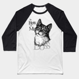 Boss Kitty Baseball T-Shirt